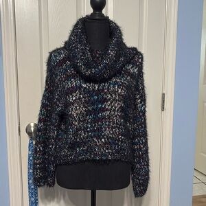 Express Multicolor Cowl Neck